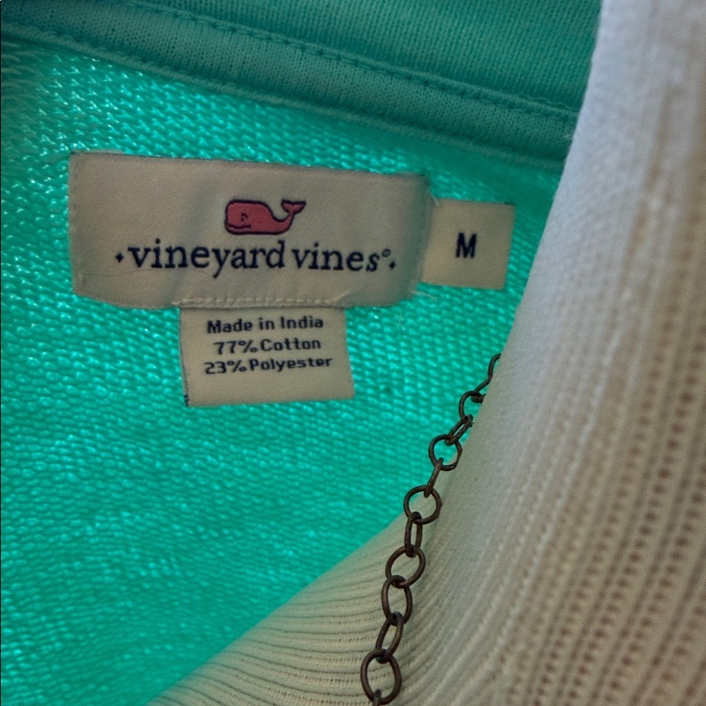 Vineyard Vines Women's Teal and White Ombre Sweatshirt, Medium, Like New - Picture 5 of 5